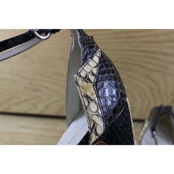 Miu Miu Shoes Womens 9 Heels Snake Python Leather Platform Buckle 2003 Vtg Y2K - Picture 10 of 13